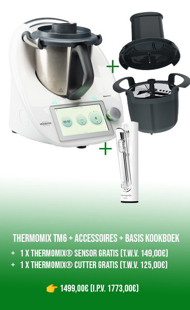 Thermomix actie mei, gratis Cutter en Sensor